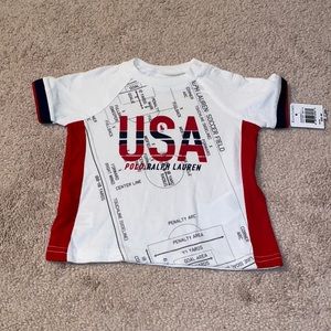 NWT Polo Ralph Lauren USA SOCCER shirt 6m